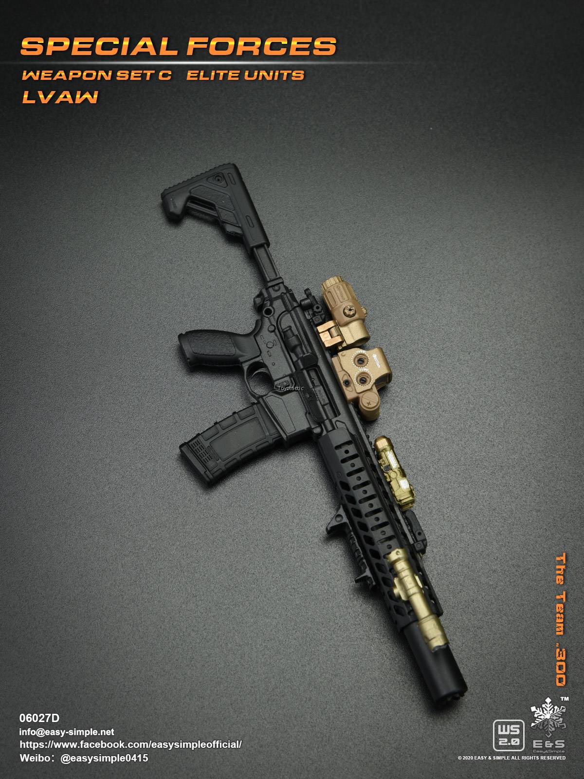 Easy & Simple 06027 1/6 Special Forces Weapon Set C Elite Units LVAW