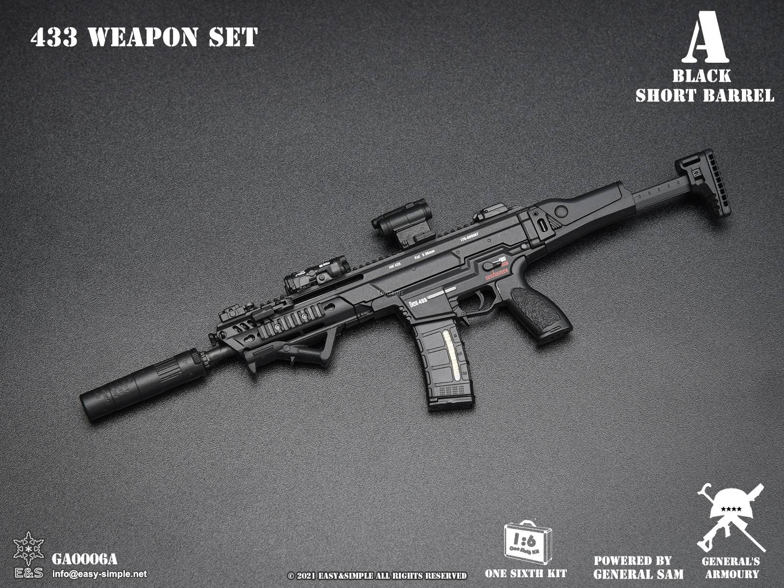 (PREORDER) General's Armory GA0006 1/6 HK 433 Weapon Set Type A