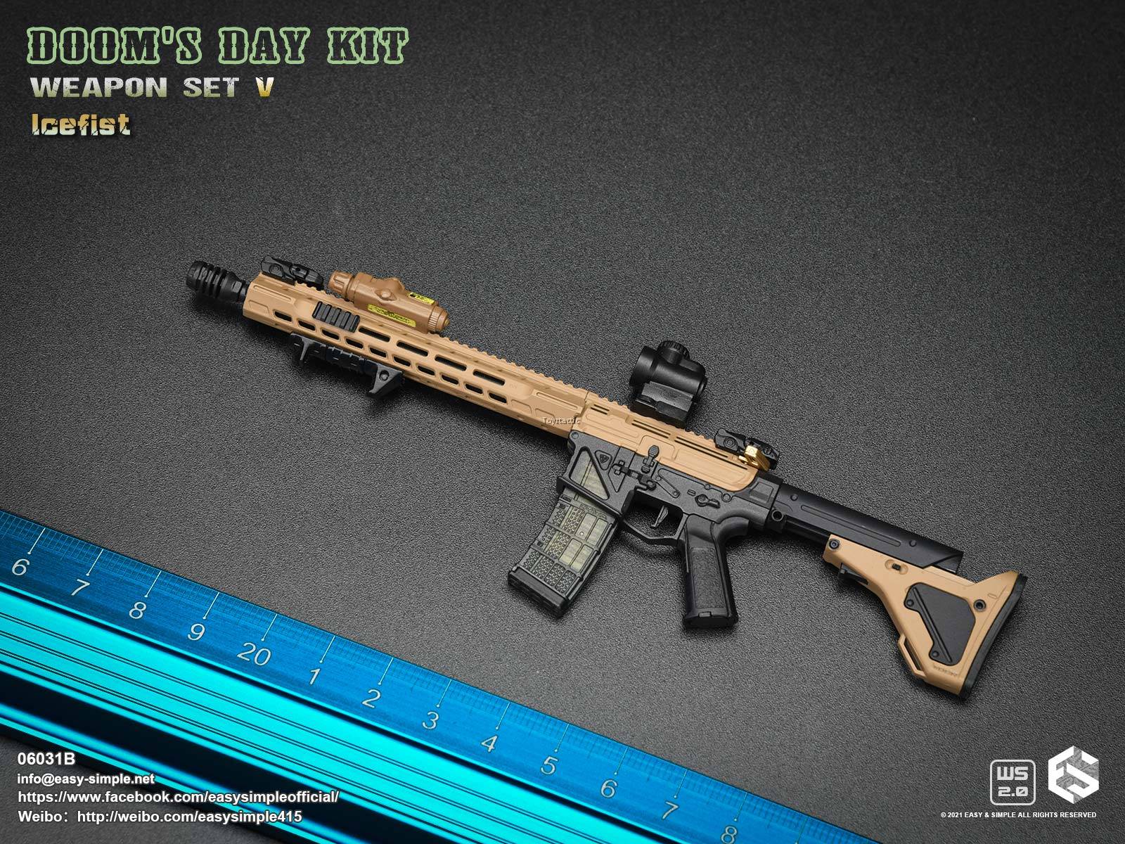 Easy & Simple 06031 1/6 Doom's Day Kit Weapon Set V - Icefist