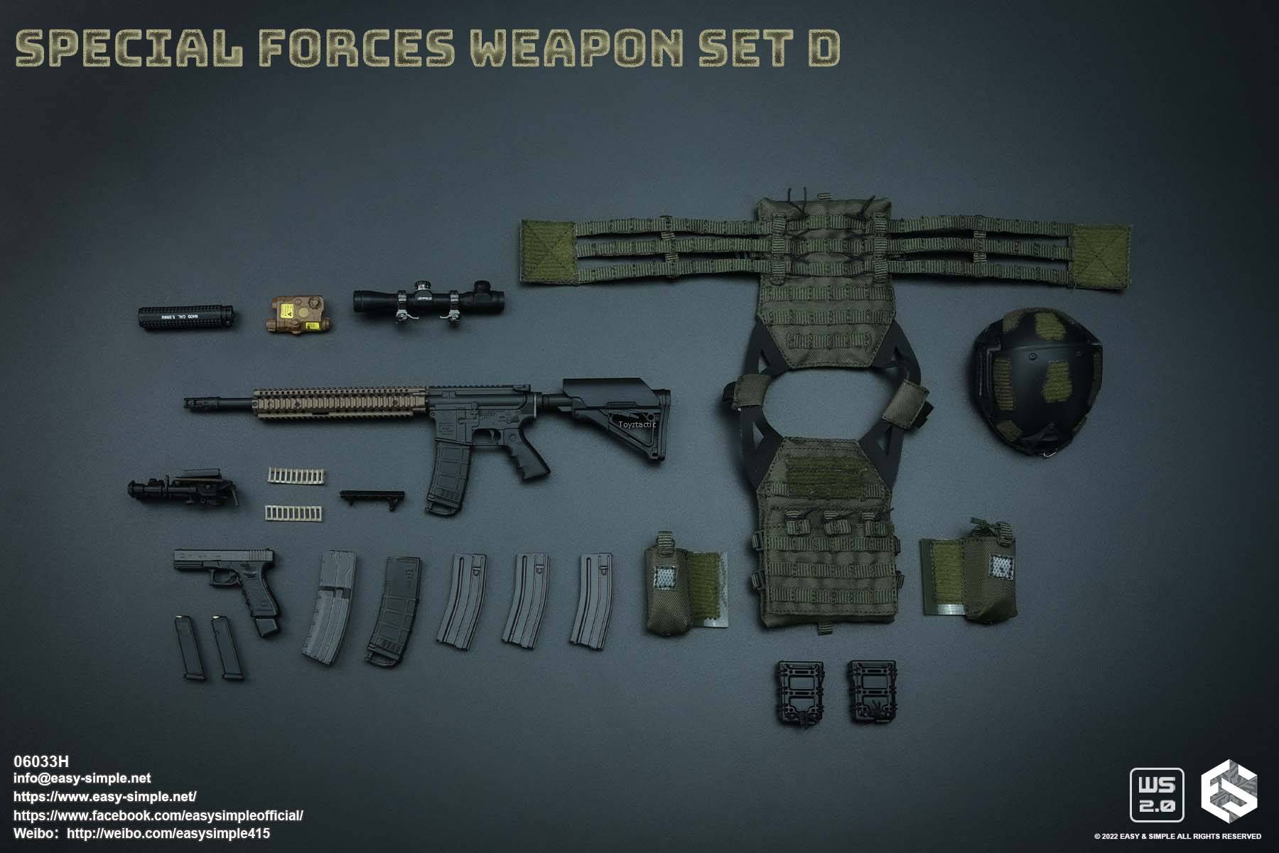 その他 EasySimple Special Forces Weapon Set D Easy&Simple 06033 Special Forces Weapon Set D