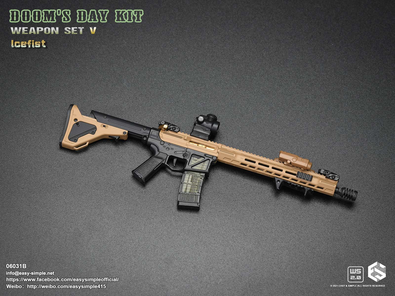 Easy & Simple 06031 1/6 Doom's Day Kit Weapon Set V - Icefist